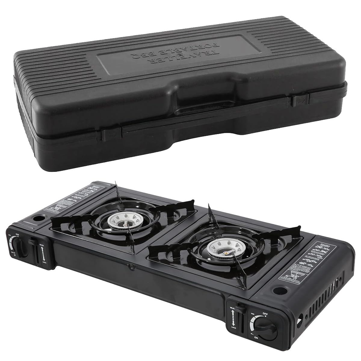 CERAMIC Portable Gas Stove for Camping Stove for Outdoor Cooking with Carrying Case Included (CE-268)