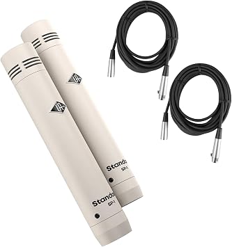 Universal Audio SP-1 Standard Pencil Microphone, Matched Pair - Bundle with 2 XLR Cables