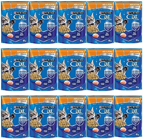 CAT CHOW Adultos Frango ao Molho 85g - Caixa c/15 Unidades