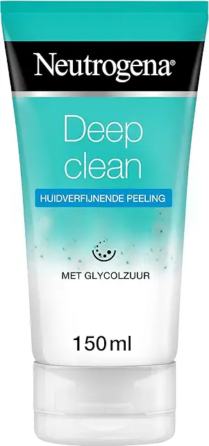 Neutrogena Deep Clean Glycolic Acid Facial Scrub - Gentle Exfoliating Wash, 150ml