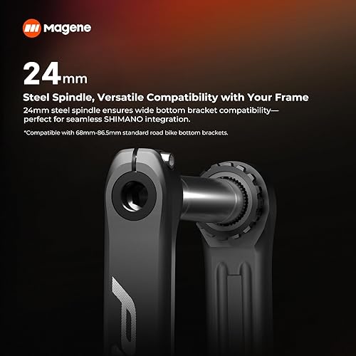 Miniatura 6 de Magene PES P505P515 - Juego de bielas de medidor de potencia  Precisión de  1%, 22.05 oz, batería 330H, 110 BCD, ANT+Bluetooth, IPX7 impermeable