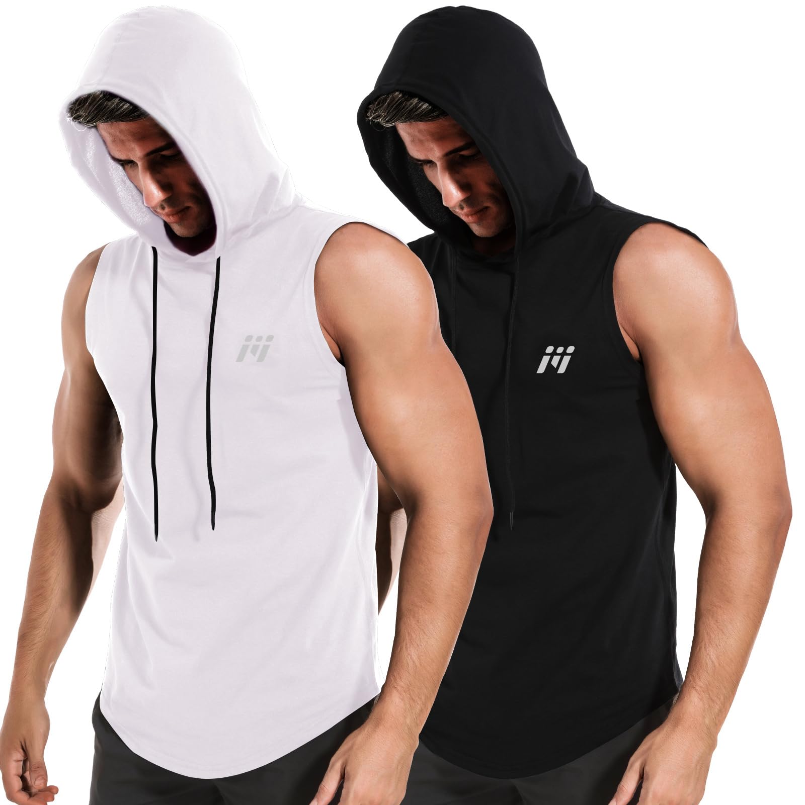 MEETWEE T-Shirt de Sport Homme sans Manche & Haut à Manches Longues Respirant Running Fitness