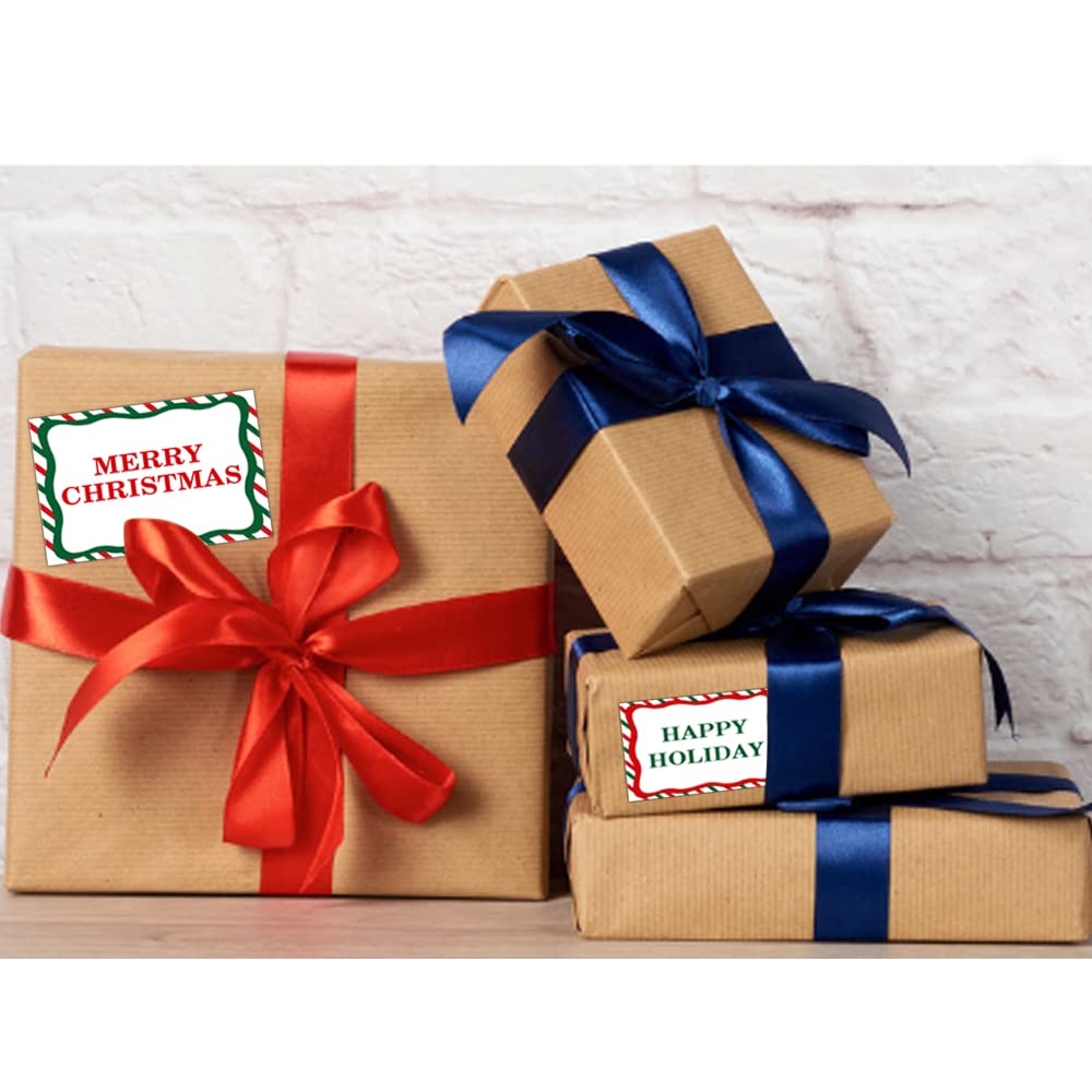 Etiquetas Feliz Navidad 96 Etiquetas Regalo Navidad - Pegatinas Para Y De Con 6 Diseños Navideños Pegatinas Para Poner Nombre Navidad