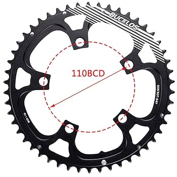 Amazon | BUCKLOS 110BCD 自転車チェーンリングセット ピン付き