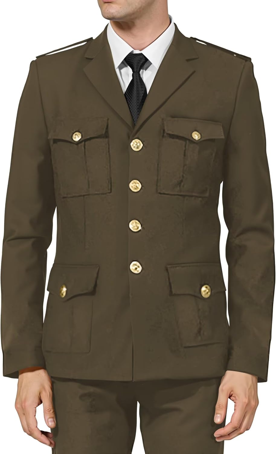 2 Piece Suits for Mens Suit Boat Captain Inspired Costume for Men Navy Sailor Outfit Nautical Style Uniform