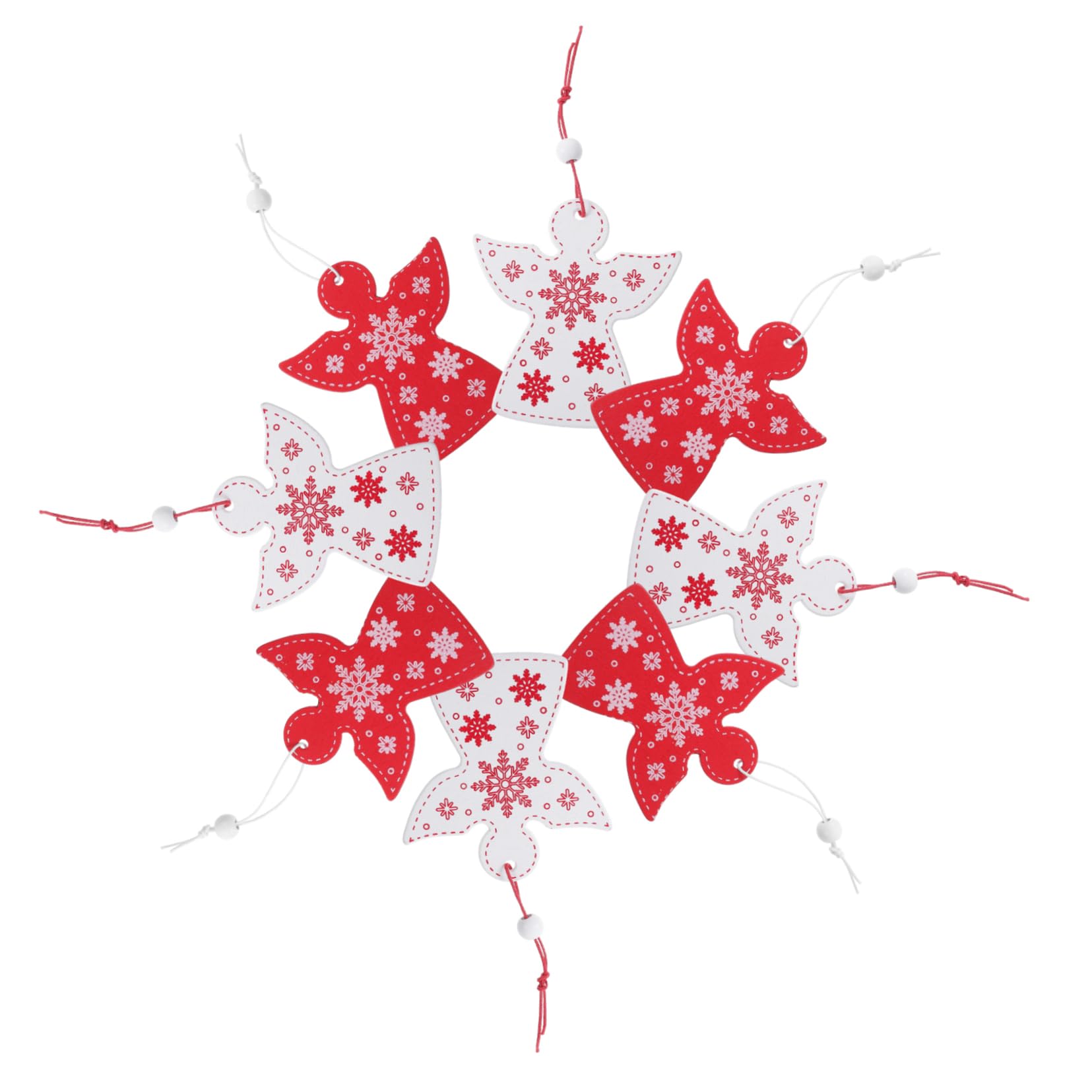 VILLCASE 60piezas Colgantes De Ángel Para Decoración Navideña Adornos Para Árbol De Navidad Para Fiestas y Celebraciones