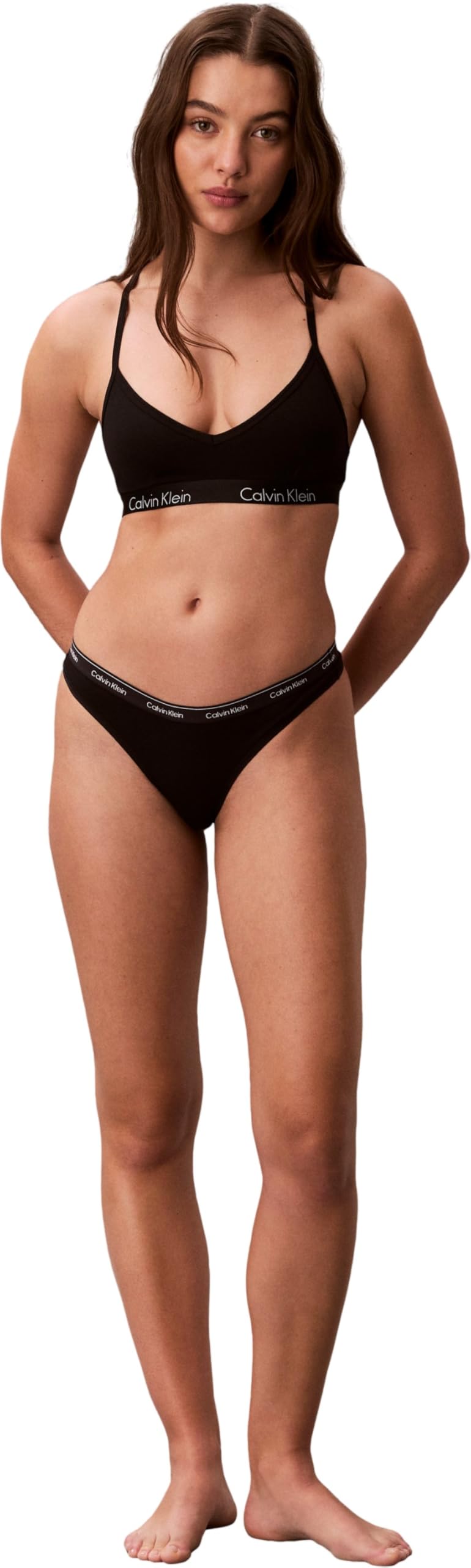 Calvin Klein Women Thong 7 PK Red (Blck/PrSrbt/ICNLGSTRP GRYHTHR/SnwHt) XL