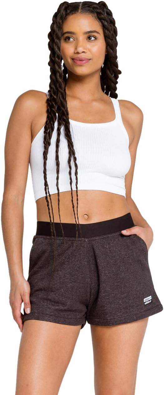adidas Originals Women's Shorts (XL, Black/Melange)