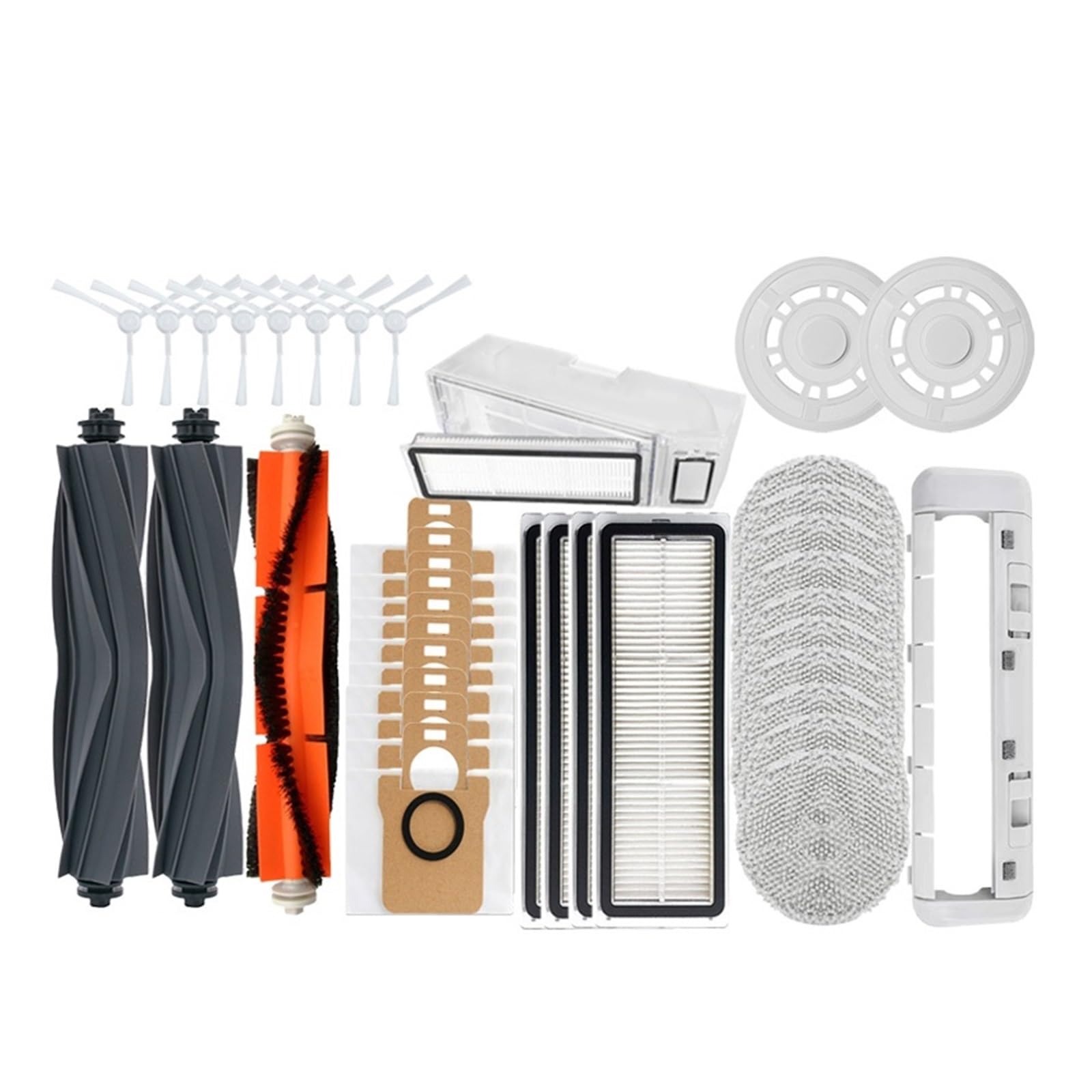 Kit Ricambi Per Aspirapolvere Robot Xiaomi E DreameBot W10/W10 Pro – Spazzola Rullo, Laterale, Filtro E 2 Panni, Manutenzione Facile