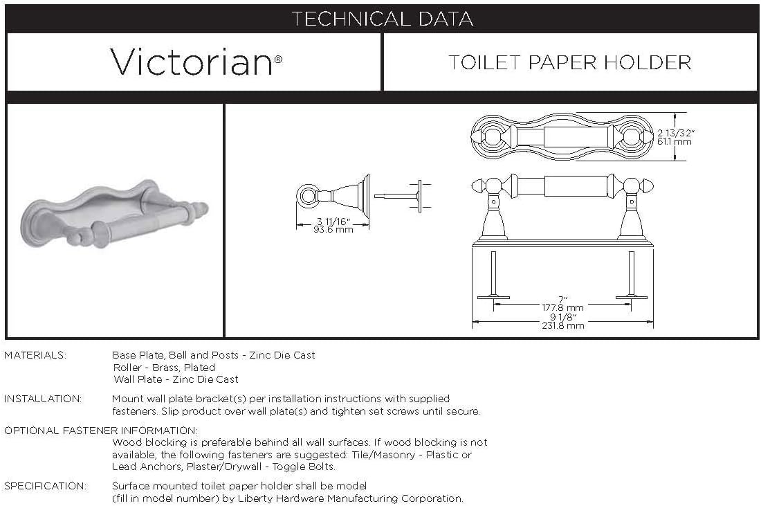 Delta Faucet Victorian Toilet Paper Holder, Polished Chrome, Bathroom Accessories, 75050