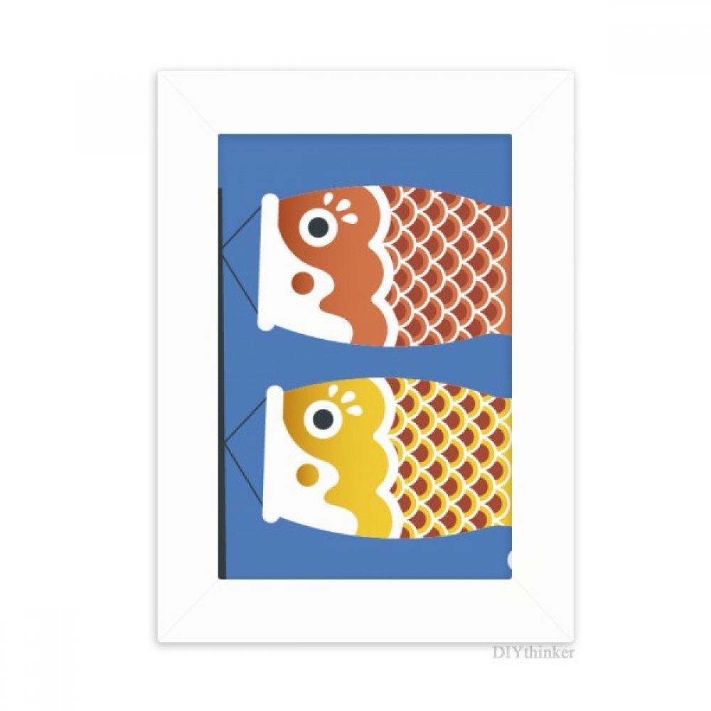 Cadre photo poisson japonais pour décorer un bureau avec style culturel
