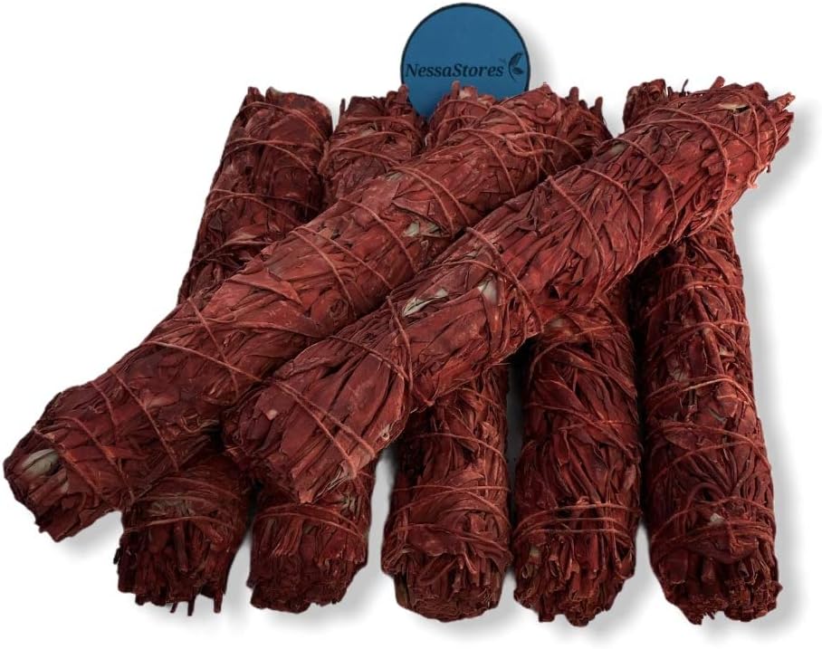 NESSASTORES - White Sage + Dragon's Blood Smudge Incense 9" Bundle #JC-191 (5 pcs)