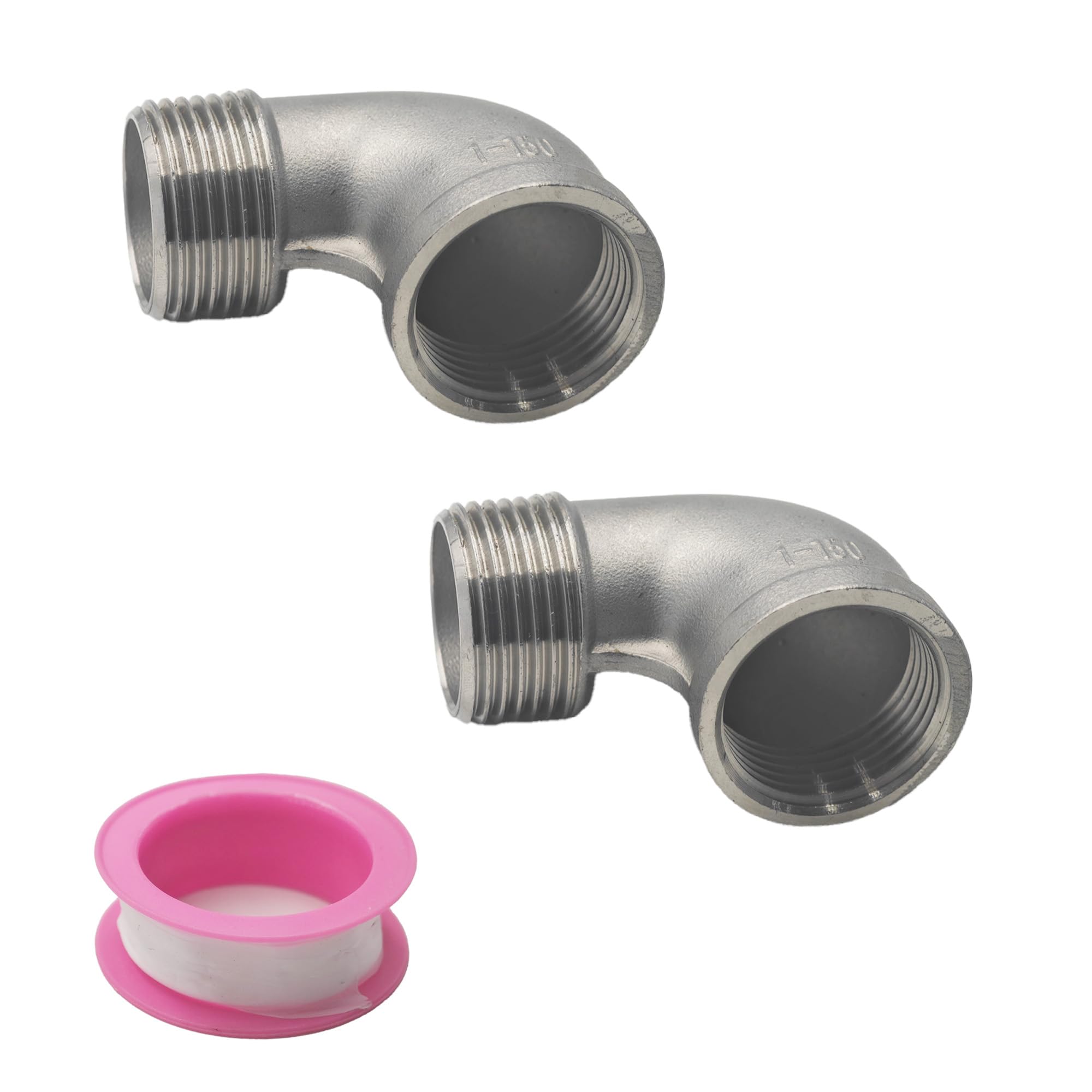 Coude de rue 90 NPT inox raccordement eau jardin et maison