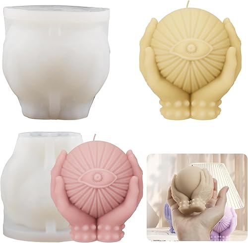 Miniatura 4 de Moldes de Vela de Garra de Ojo Moldes de Vela Joyería Moldes de Fundición de Resina Moldes para Hacer Velas Suministros de Artesanía Molde de