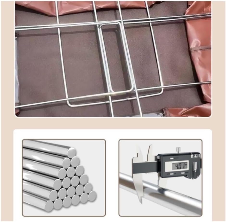 Storage Bins Waterproof Oxford Cloth Six Steel Frame Clothes Quilt Storage Box Transparent Storage Storage Container(B,55ml)