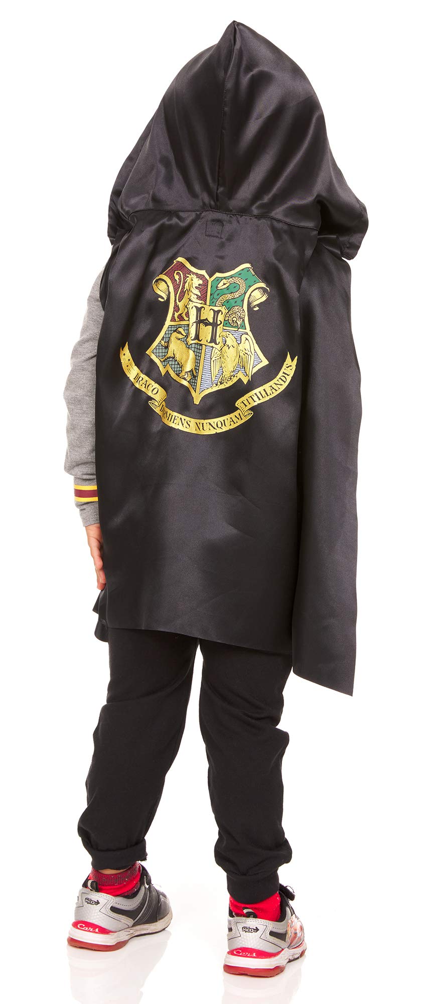 Harry Potter Infant Baby Boy Costume Romper Bodysuit and Hooded Cape Baby Cosplay Set(Grey/Yellow/Red, 3-6 Months)