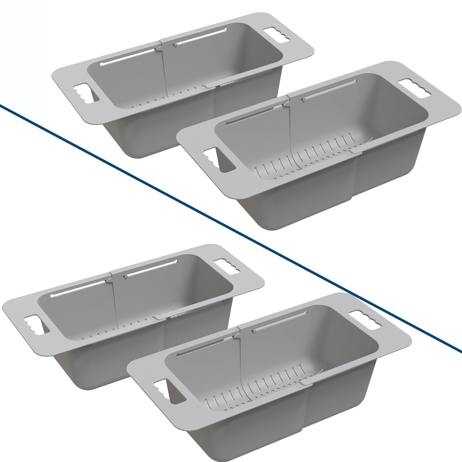 Yatmung 4 Pack - Adjustable Freezer Baskets