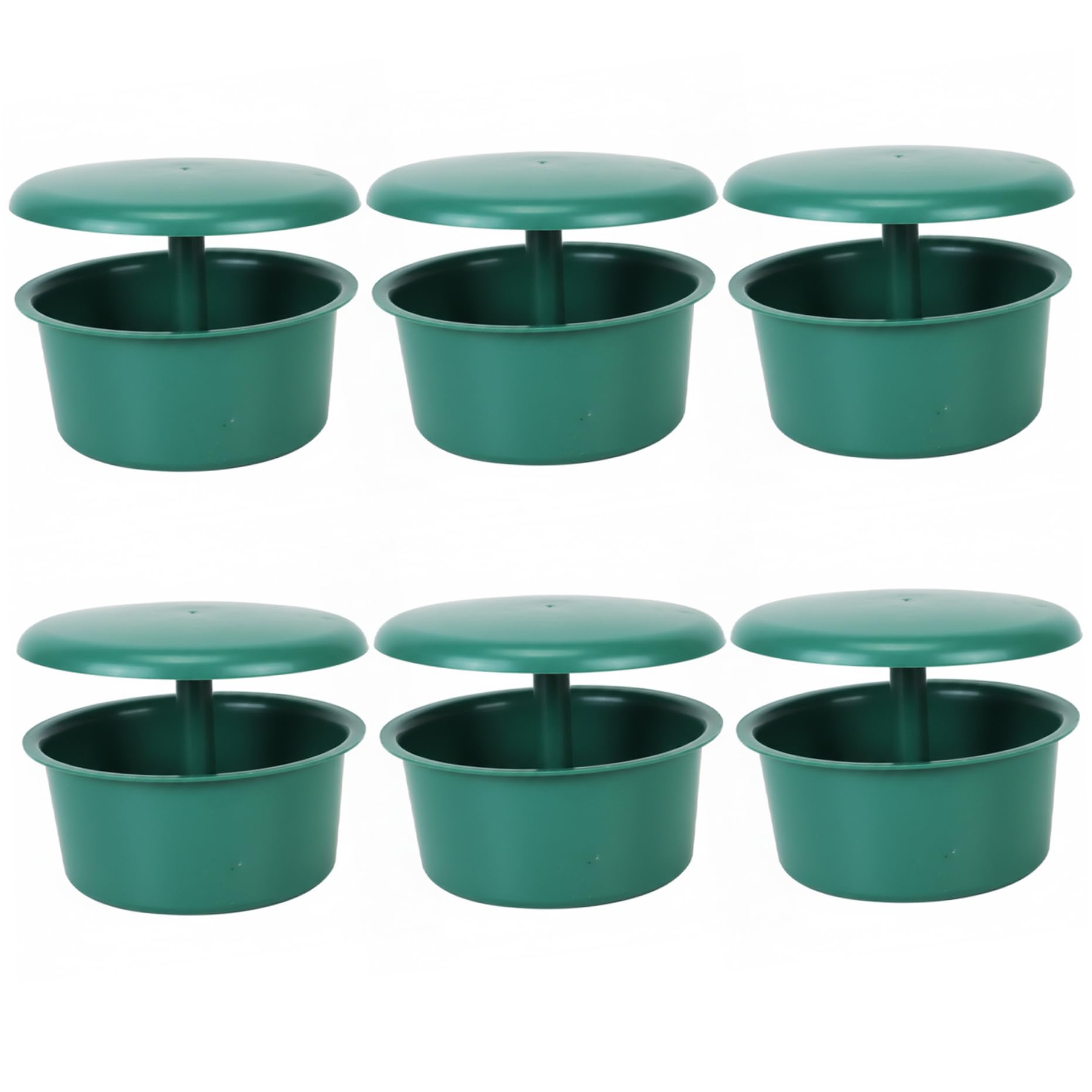 Piège à escargots-Paquet de 6 pièges à appâts d'escargots Vert foncé pour Le Jardin, appâts écologiques et sûrs pour limaces et pour l'extérieur