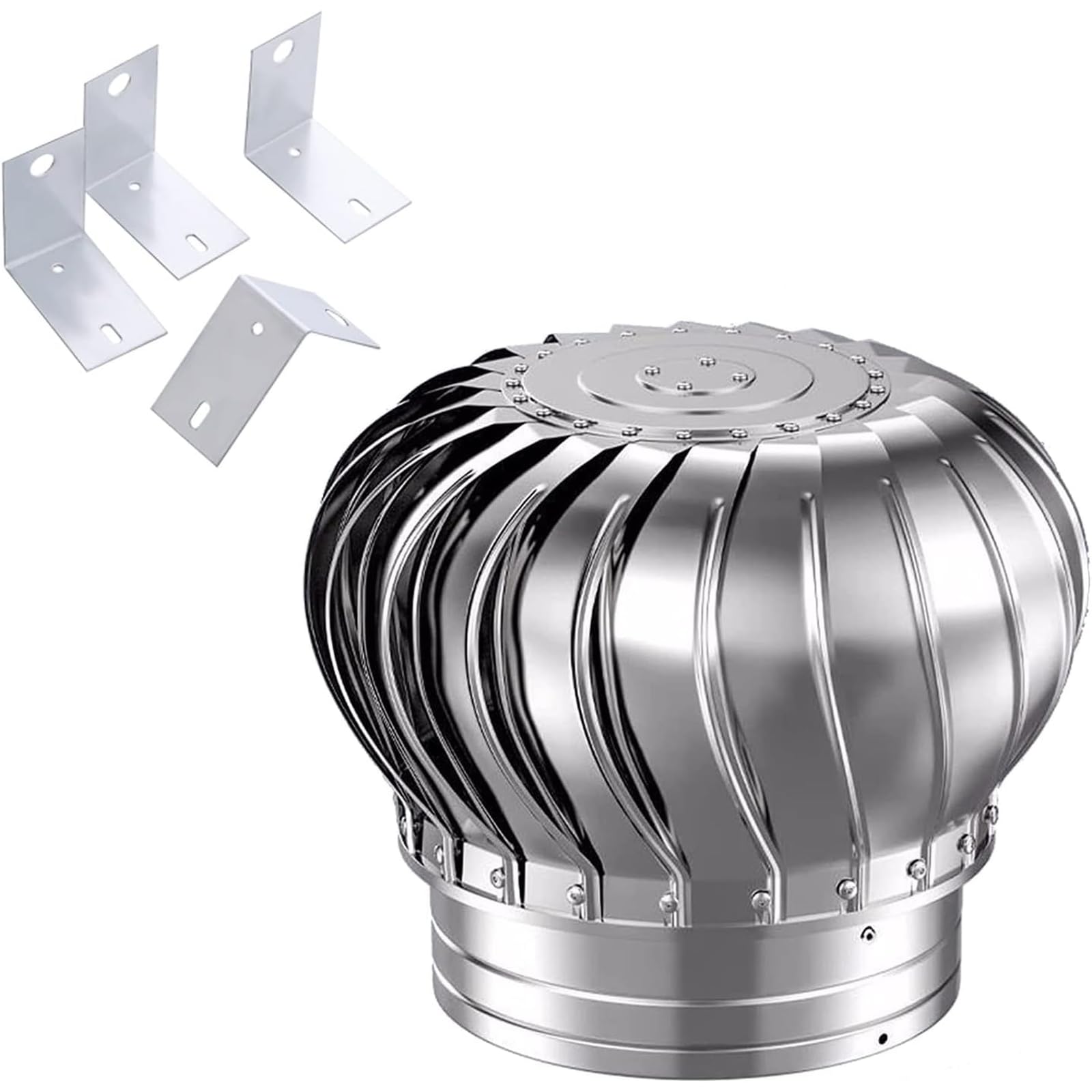 Turbine ronde anti-infiltration extracteur d'air renforcé en inox