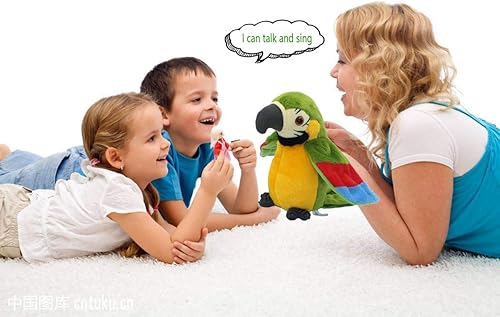 Miniatura 5 de Loro parlante sin importar lo que digas, repetirá lo que digas, divertido aprendizaje buen ayudante te trae felicidad. Juguetes de loro. Loro