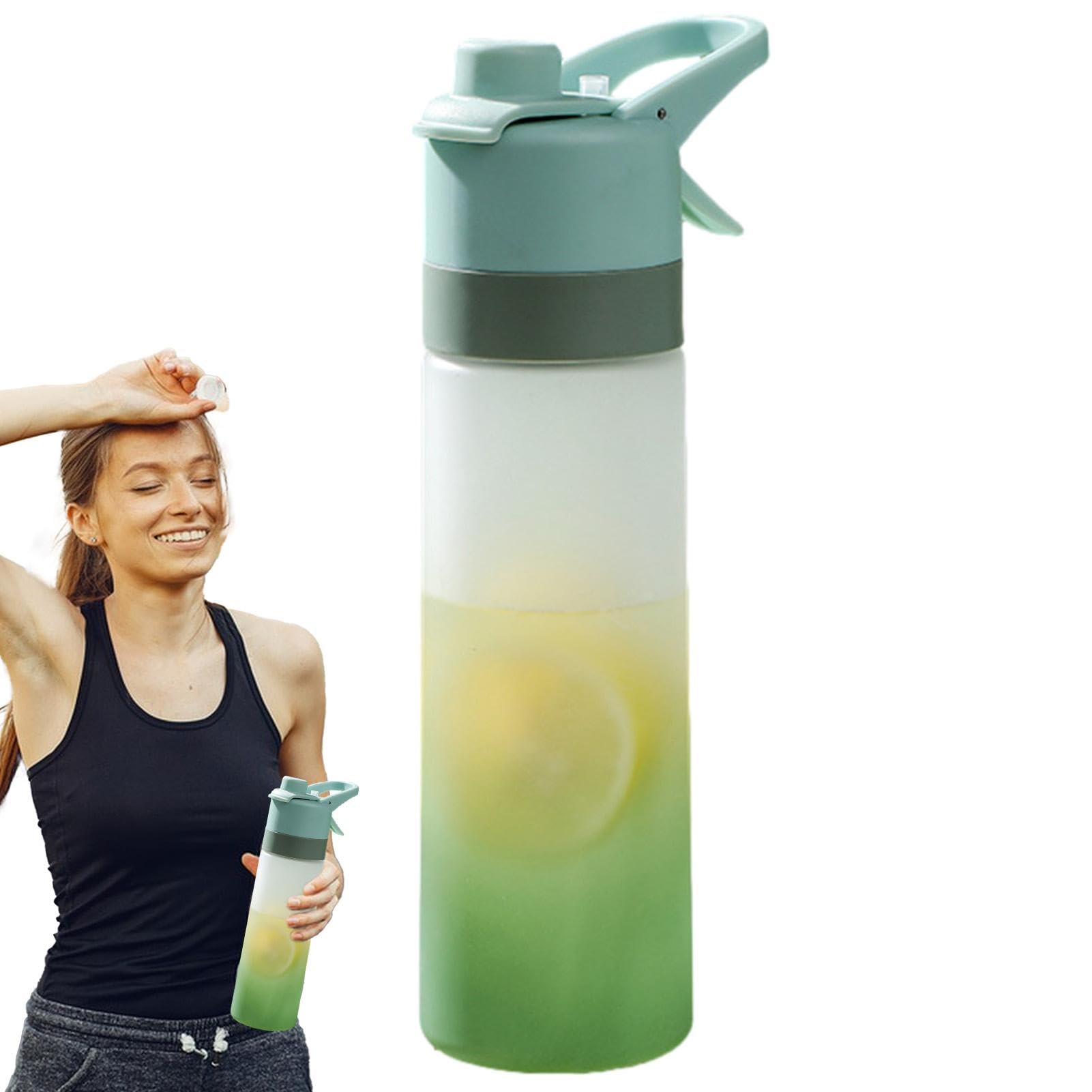 Mist Drinking Bottle Portable Cooling Mist Bottle, Easy-Drink Spout,