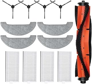 13 pezzi spazzola a rullo principale HEPA filtro di ricambio per IMOU RV1 Pro, per IMOU RV1 Pro Max Robot Aspirapolvere Set di ricambio 4 filtri + 4 spazzole laterali + 4 salviette + 1