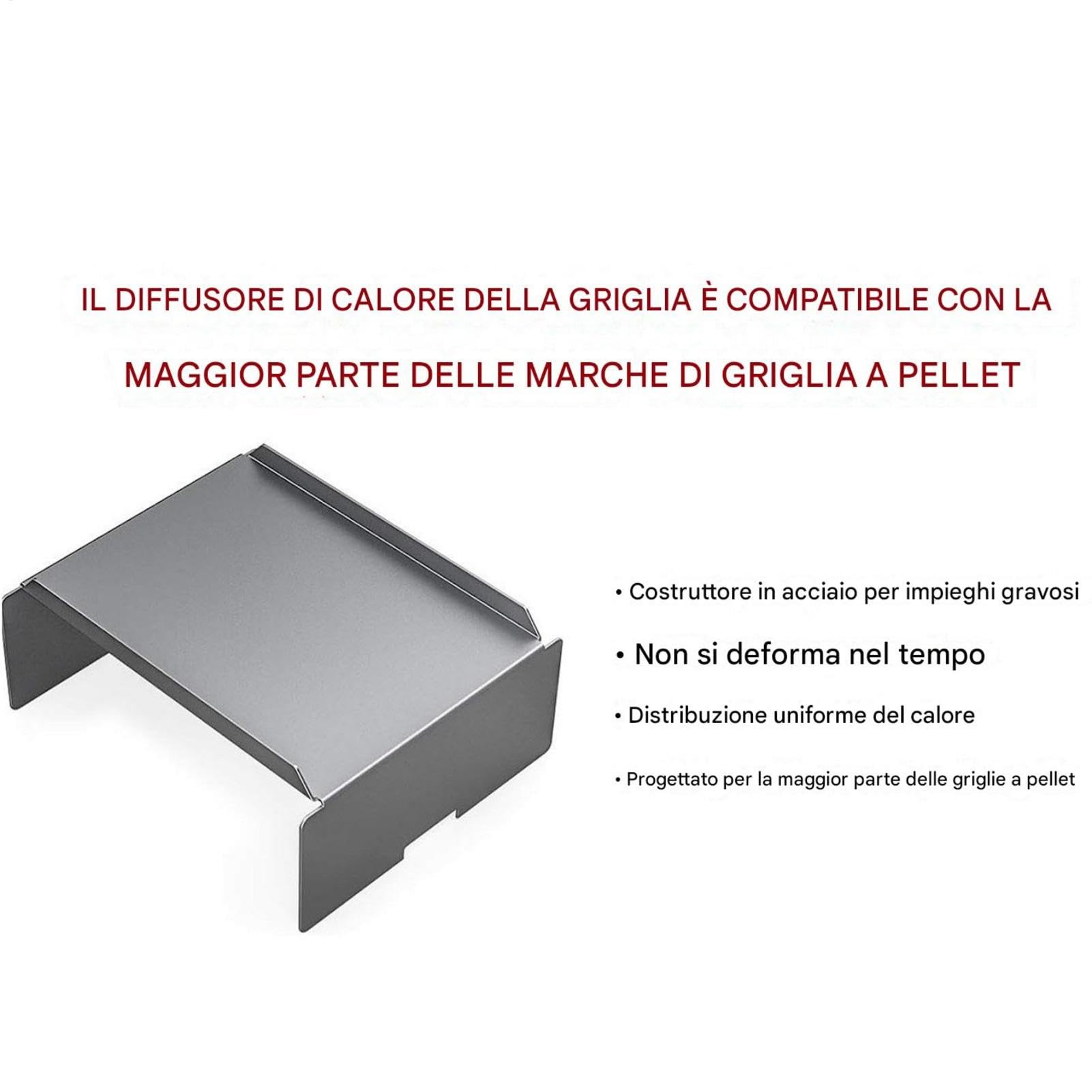 Remplacement du diffuseur de déficit de déficit de chaleur grill, diffuseur pour déficit grave, grill Cooker remplacement lourd – Accessoires pour barbecue également solution de chauffage au