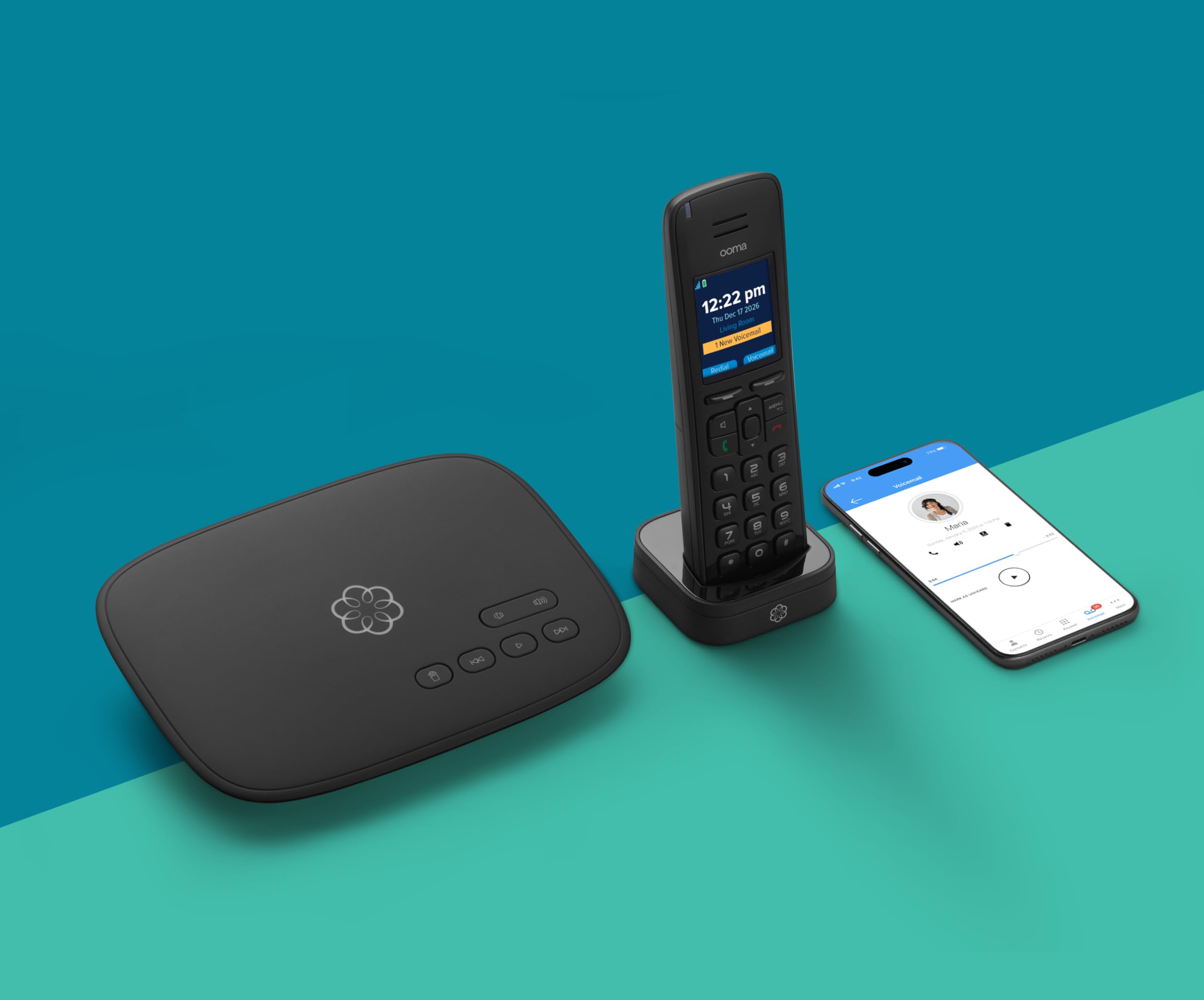 Ooma HD3 Black Cordless Handset with HD Voice Quality — Amazon image 4