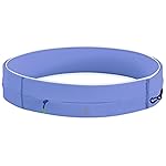 FlipBelt Zipper Running Belt, Waist Pack for Fitness and Running Fanny Pack for Women Men Phone Keys Money US Company - [Periwinkle] - [Small]