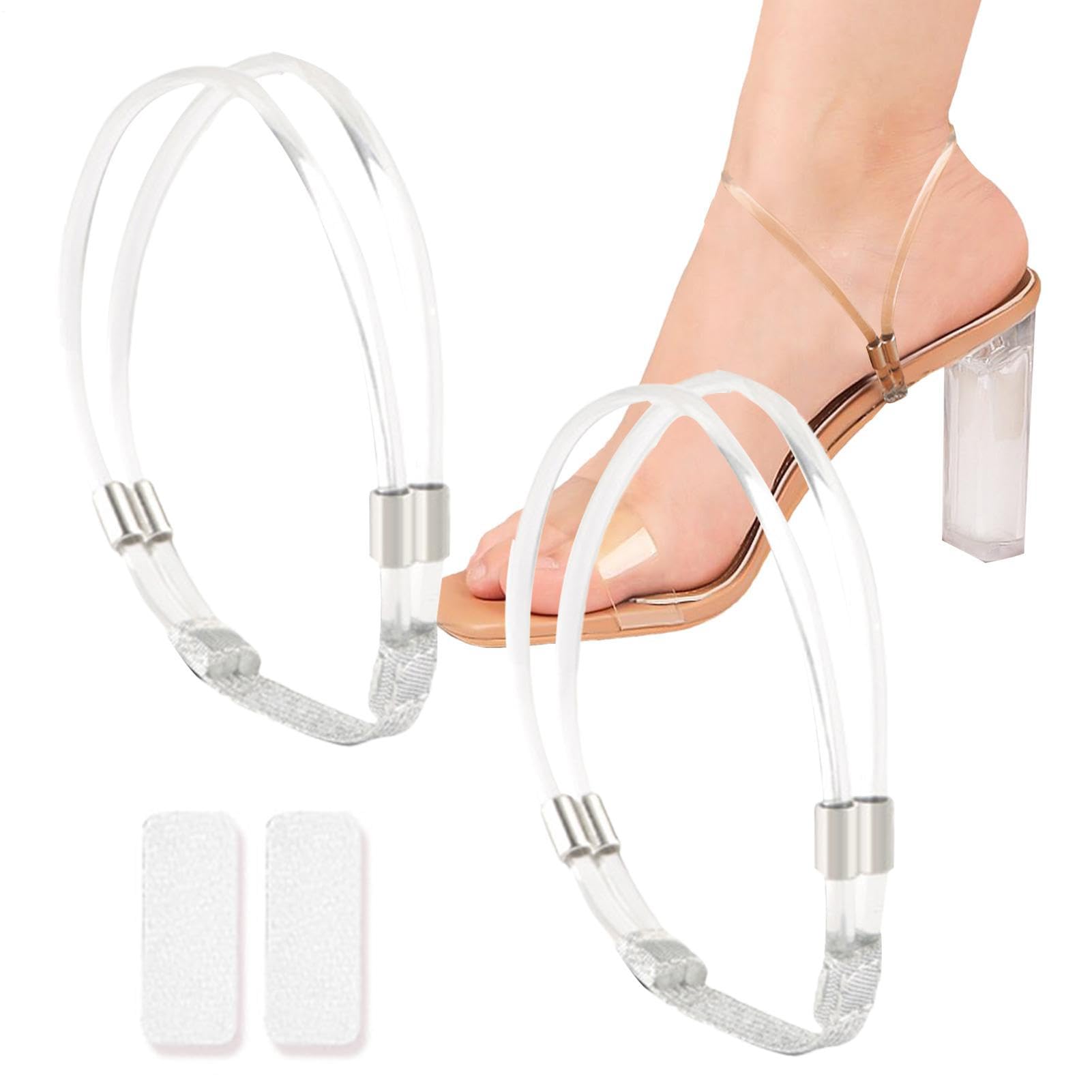 Generico Cinghie per scarpe per scarpe larghe -Cintura per delle scarpe Fascia per scarpe anti allentamento,Cinturino elastico con per scarpe, cinturino per scarpe con cintura fissa, cinturino per