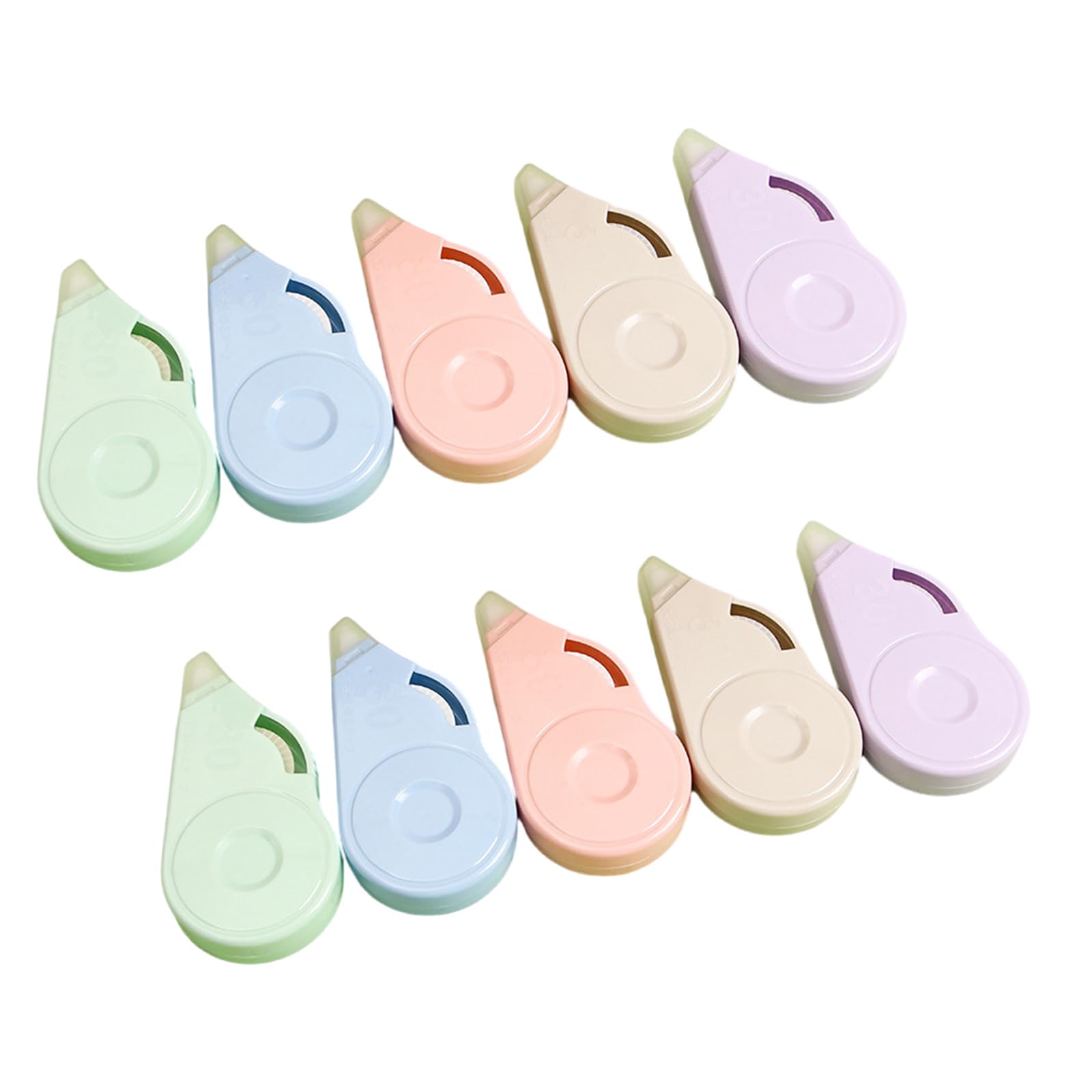 10 cintas correctoras de 8 m x 5 mm, para escuela y suministros, cinta correctora blanca, total de 80 m, para escribir, álbumes de recortes, cinta para estudiantes