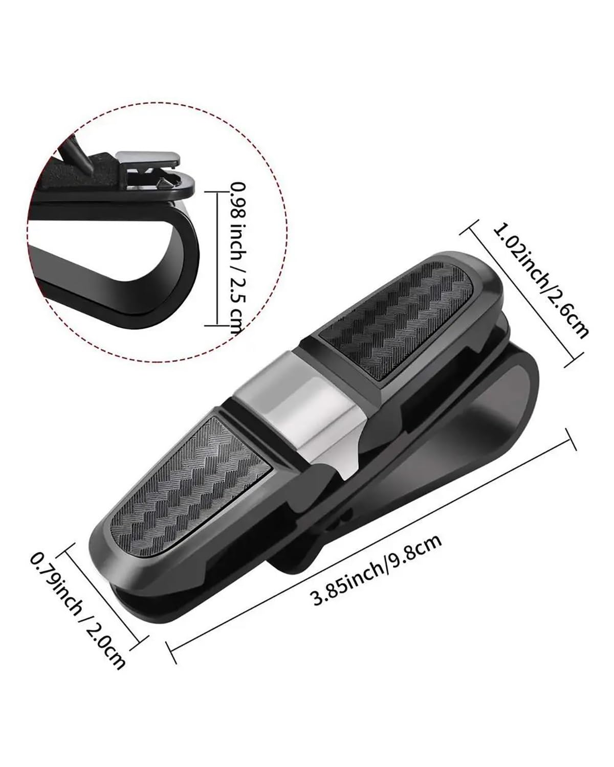 Supporto per Occhiali da Sole, Organizer per Visiera Parasole per Auto, Supporto per Occhiali da Sole, Supporto per Occhiali da Sole per Visiera Parasole per Auto, Clip per Occhiali da Sole per Auto