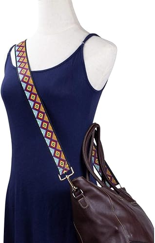 Miniatura 2 de ZANQANO - Correa de repuesto para bolsa bandolero, ajustable, estilo guitarra, multicolor