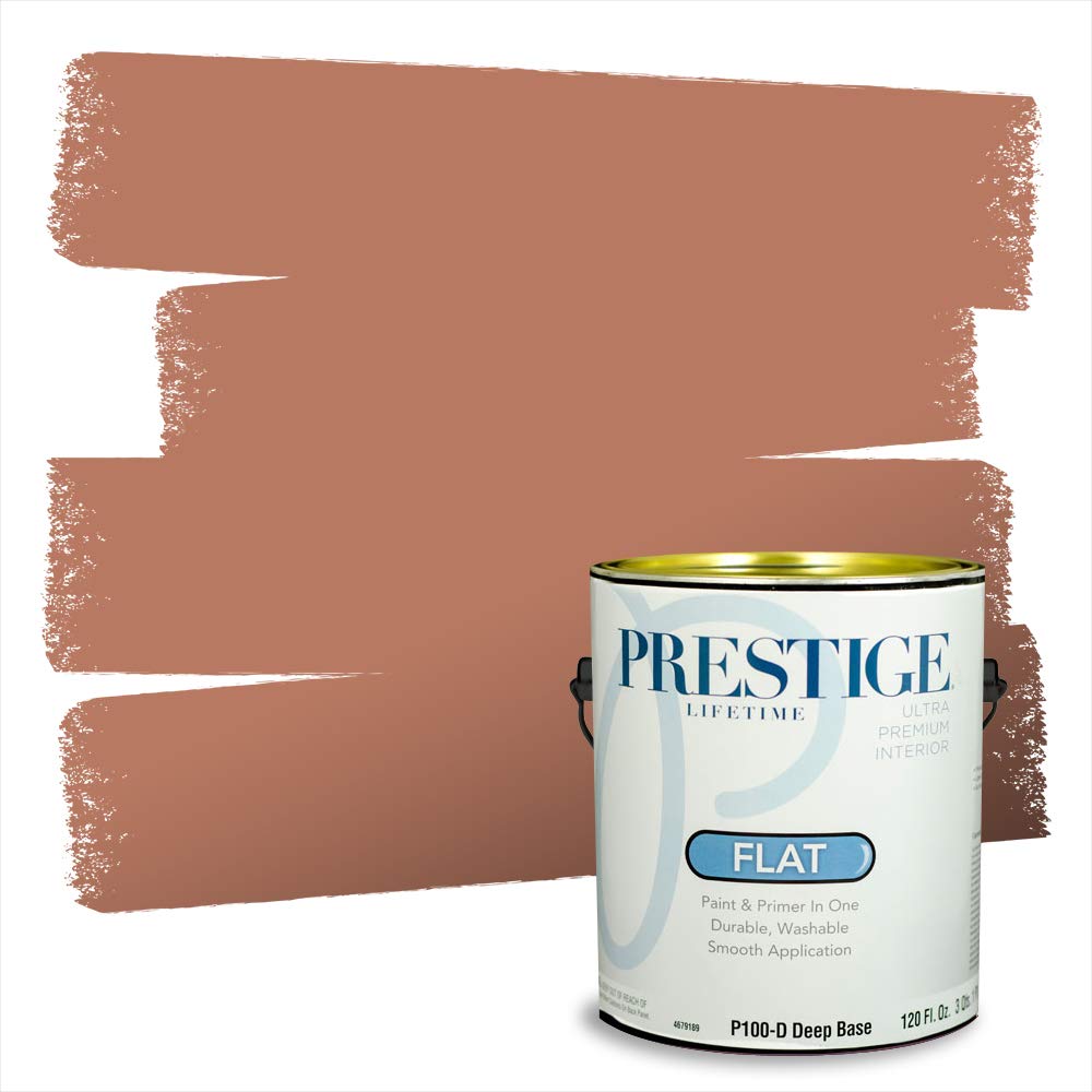 PRESTIGE Paints Interior Paint and Primer In One, 1-Gallon, Flat, Comparable Match of Benjamin Moore* Patina*