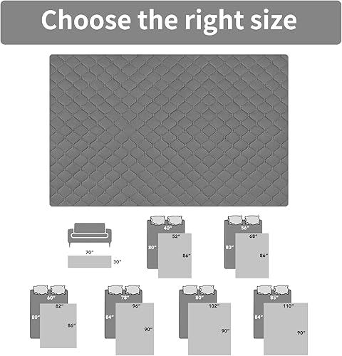 Miniatura 6 de Easy-Going Funda de cama 100% impermeable para perro, reversible, a prueba de fugas, lavable, protector de muebles para mascotas, niños, perros y