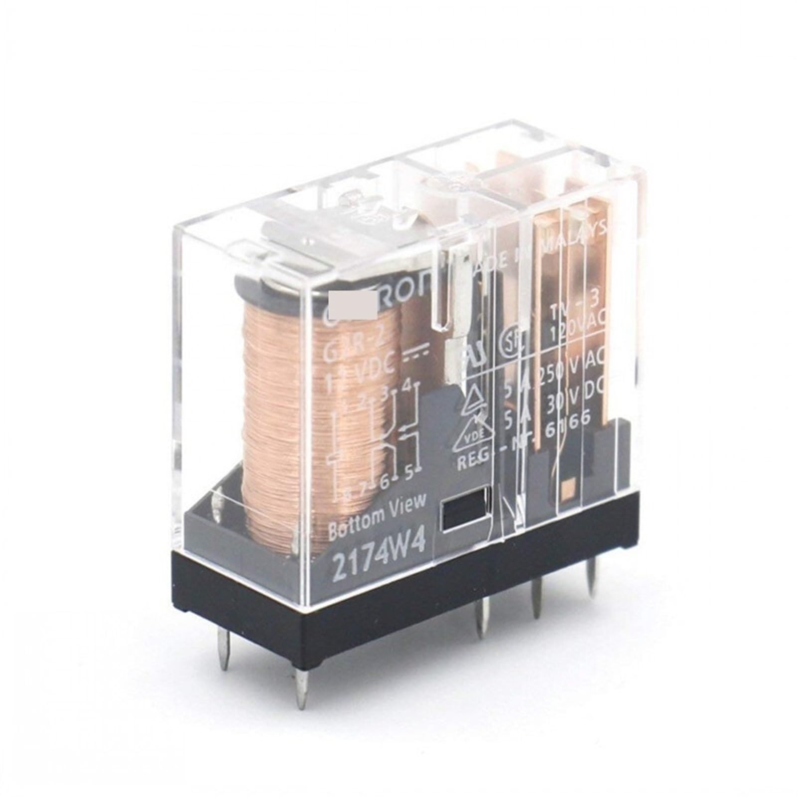 AERBNYEQP 1Pcs Relay G2R-2-5VDC G2R-2-12VDC G2R-2-24V G2R-2 12VDC Power Relays 5V/12V/24V 5A 8PIN(24V)