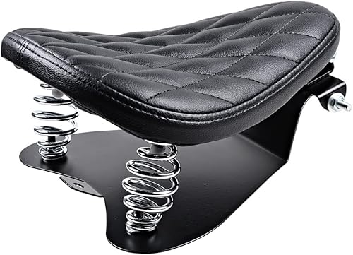 Miniatura 5 de Corp - Juego de fundas para asiento de conductor individual con patrón de diamante, compatible con Harley Bobber Chopper Custom