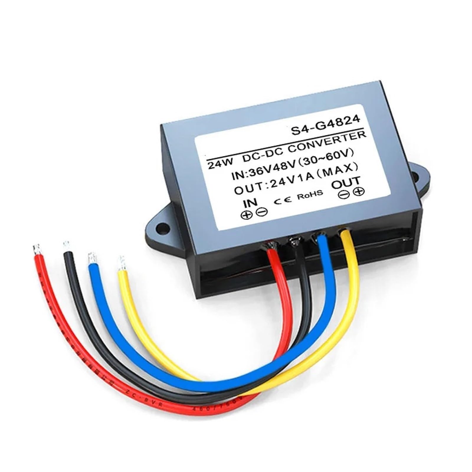 PWANUIGTE Isolated 36V48V to 24V 1A 2A 3A 5A 8A 10A Buck Power Supply 30V~60V to Vehicle Module DC-DC Converter FCC
