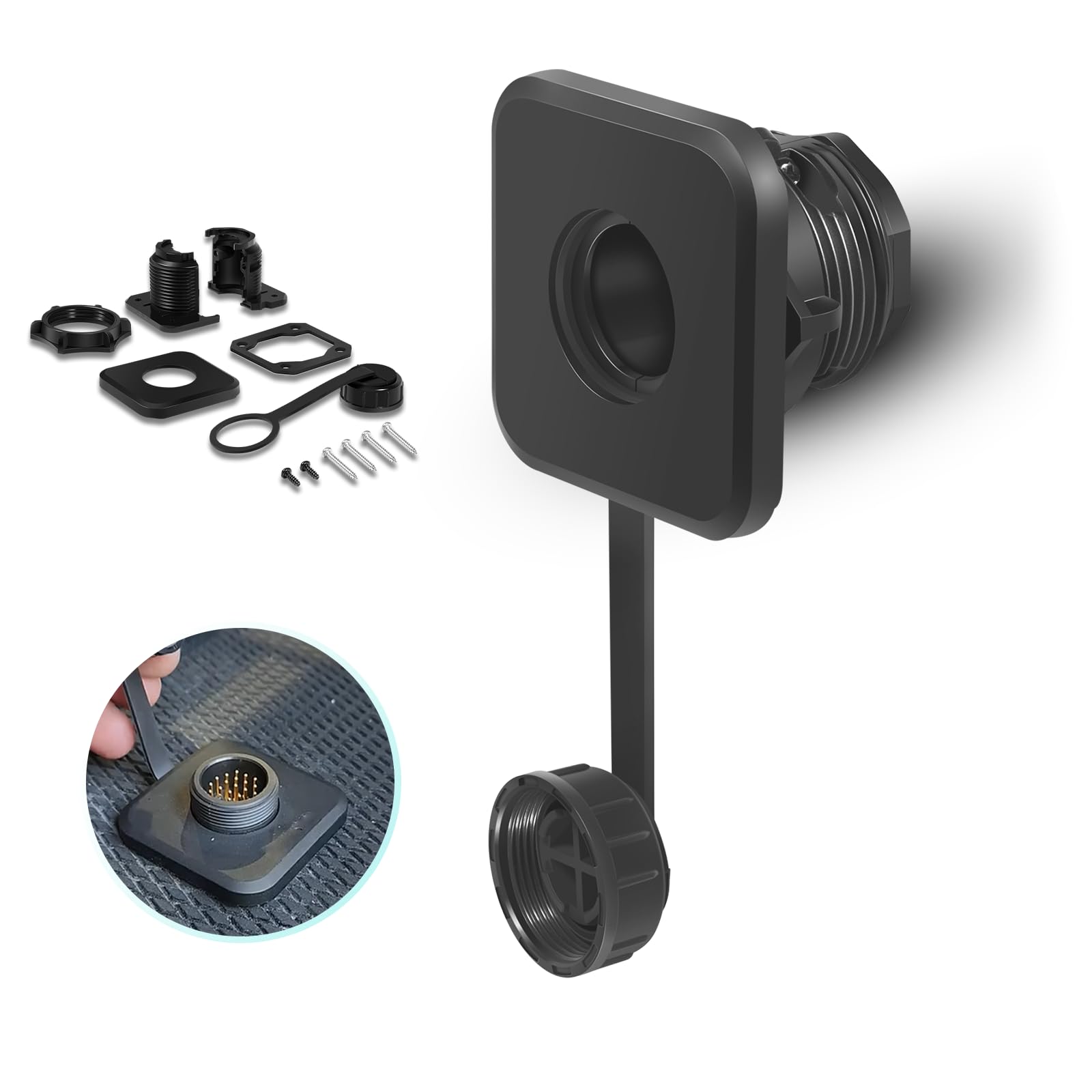 Photo 1 of 010-13350-00 LiveScope Bulkhead Connector Kit Compatible with Garmin LiveScope System/LiveScope Plus System/LiveScope XR System, LiveScope Plus LVS34//LiveScope XR LVS62