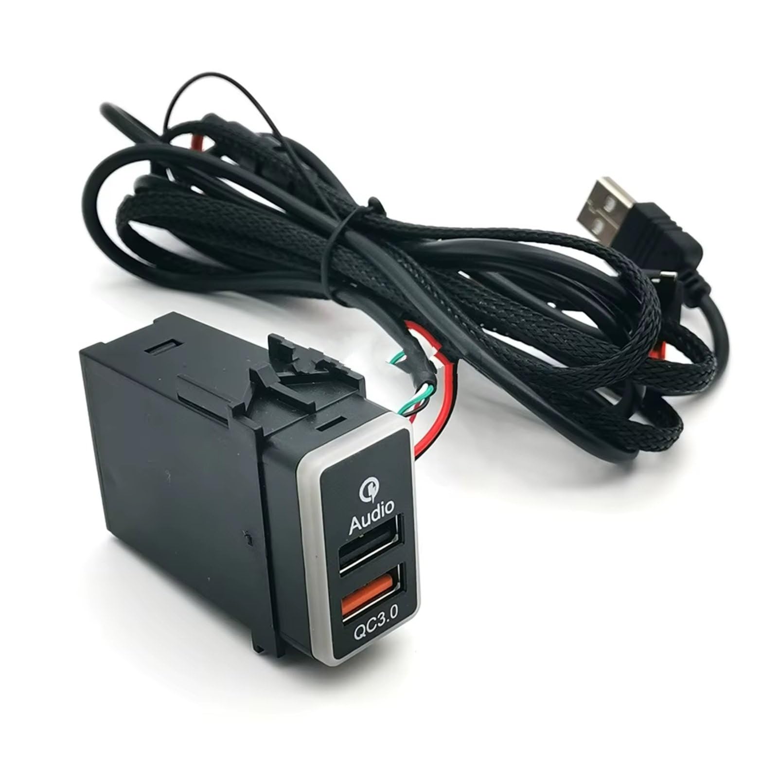 Console Centrale À Port USB Compatible Avec Nissan Pour Qashqai Pour Y62 Voiture Adaptateur D'entrée Double QC3.0 Chargeur Audio Prise Flash U-disk Interface USB AUX voiture