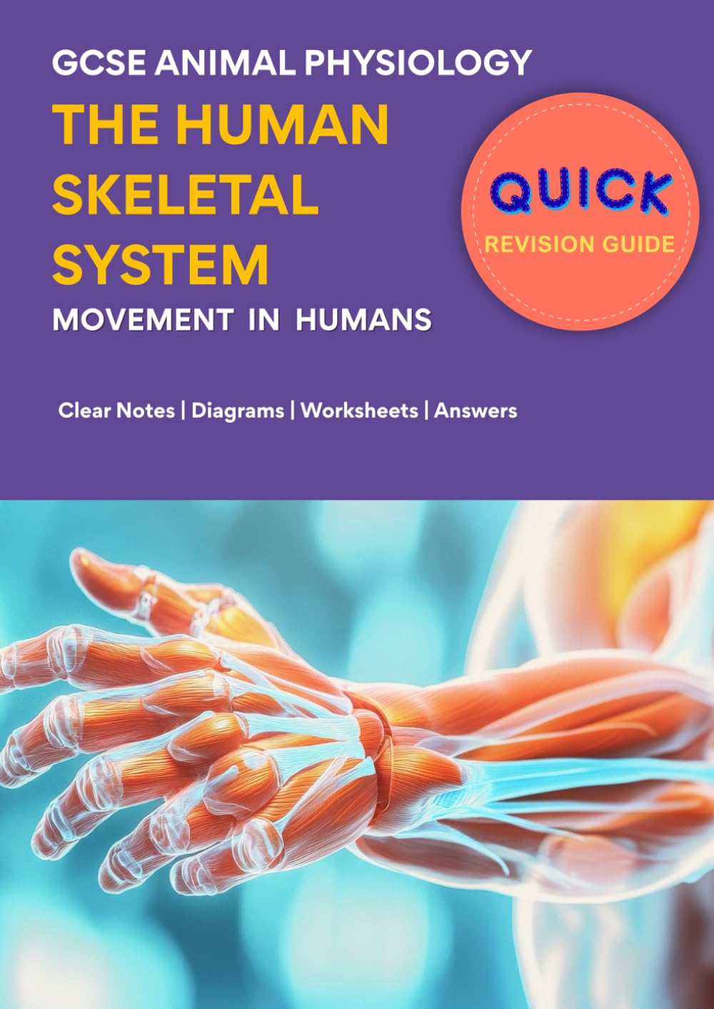 Quick Revision Guide - Human Skeletal System: GCSE Animal Physiology - Clear Notes | Diagrams | Worksheets | Answers: GCSE & IGCSE Biology | Movements in Humans