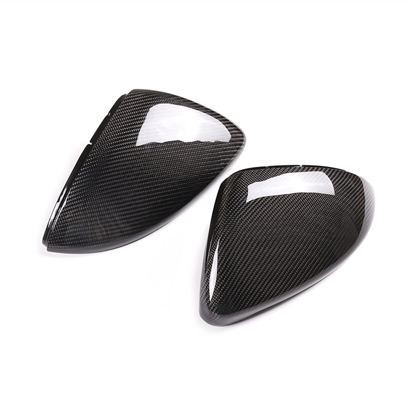 Wing Mirror Covers Real Carbon Fiber Exterior Rearview Mirror Caps Cover Frame Trim, for VW, for Golf, 7 Lindu, for Touran, Car Accessory Wing Mirror Covers