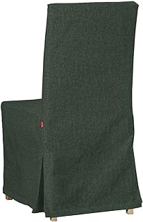 Dekoria Sukienka na krzeslo Henriksdal dluga Pokrowiec na model Henriksdal lesna zielen szenil