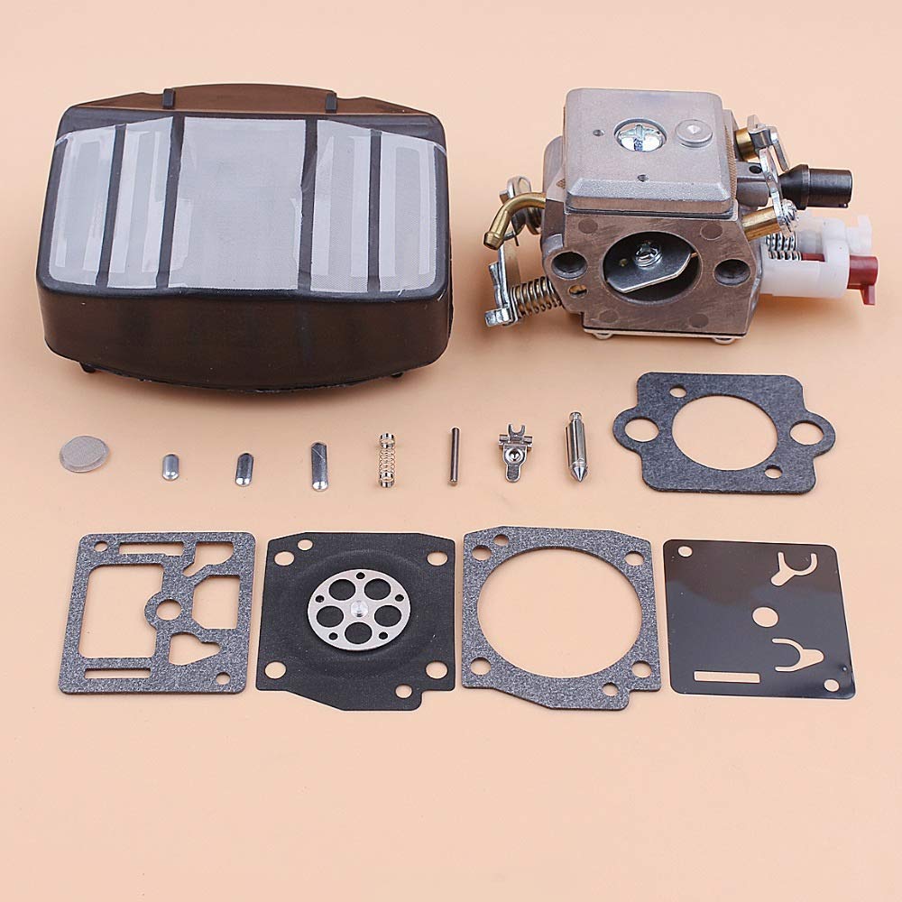 Carburador Carb Filtro de Aire Kit de reparación Compatible con Husqvarna 359357 357XP Jonsered 2159 Motosierras Zama C3-EL18B RB-163 Piezas de Motosierra