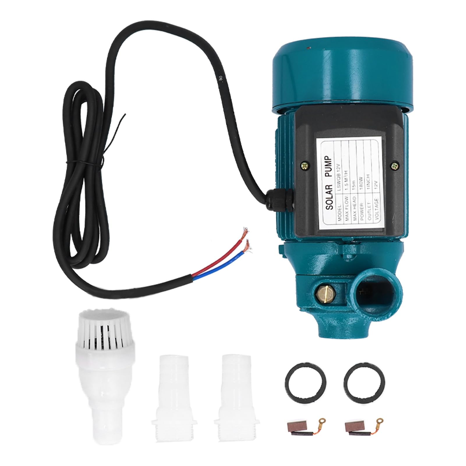 Eujgoov Pompa Wody 180W DC12V 15m Podnoszenia Poziomego z Pojedynczym
