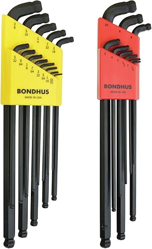 Bondhus 27098 Juego de 22 llaves en L con extremo de bola doble extra grande