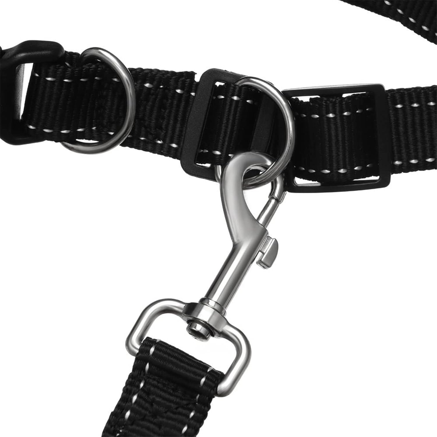 Dog Leashes Black Adjustable Hands Free for Jogging Walking Running Dog Leash Lead Waist Belt Cat Absorbing Bungee Traction Rope