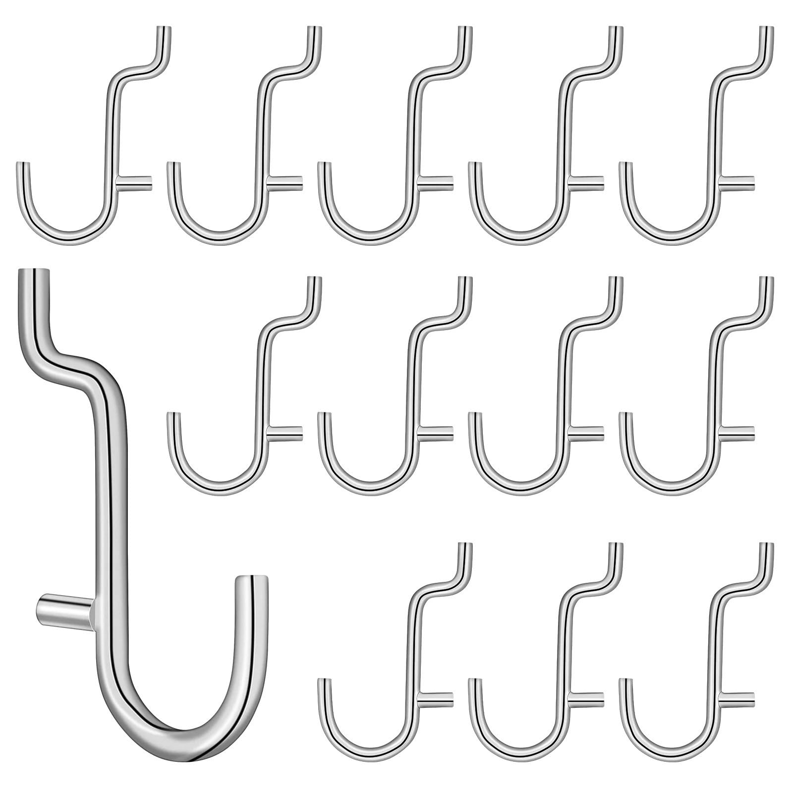 Zyayng One Color 50Pcs Peg Board Hook J Shape Display Shelf Hanger Pegboard For Home