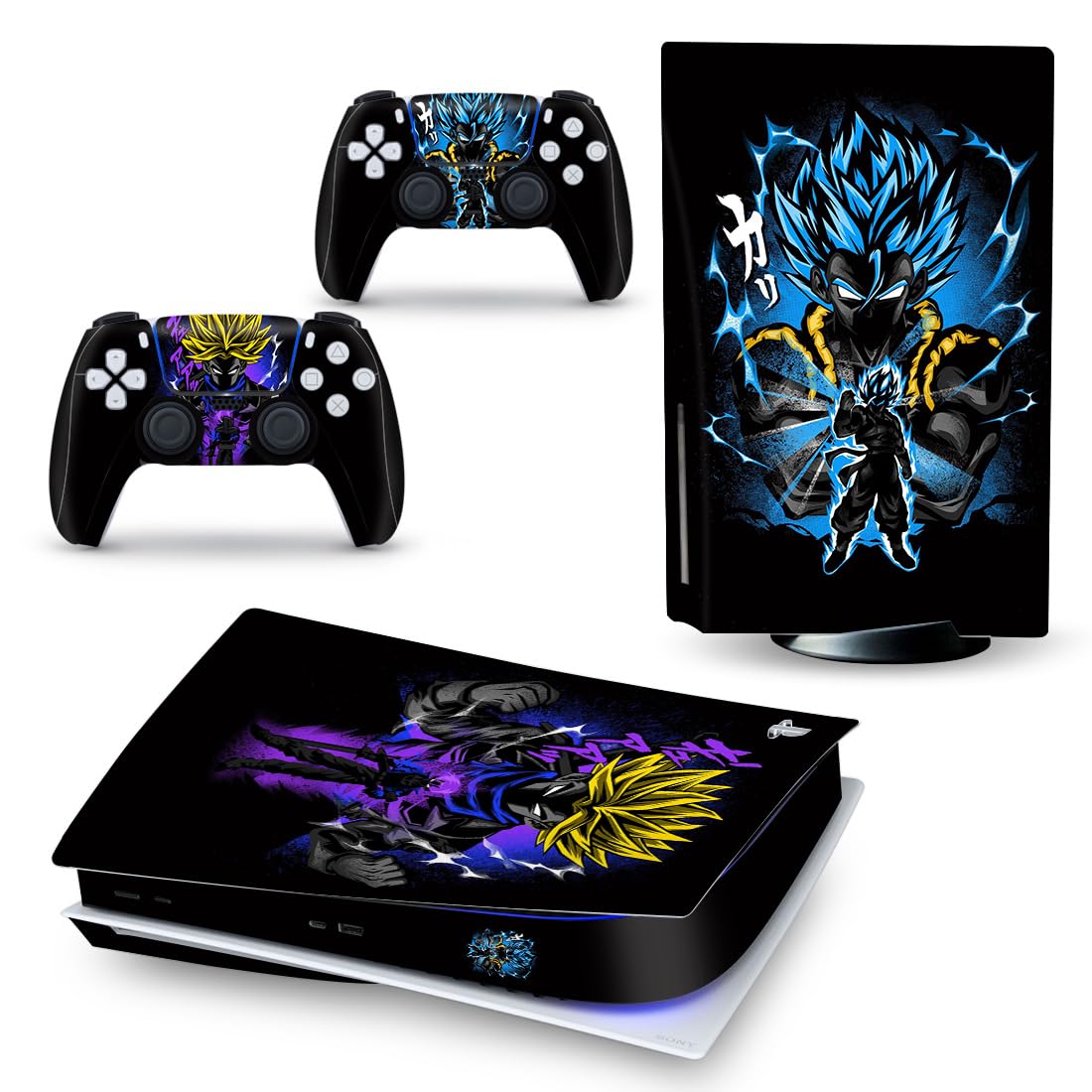 TCOS TECH PS5 Skin Protective Wrap Cover Vinyl Sticker Decals for PlayStation 5 Disk Version Console and Two Dual Sense 5 Sticker Skin PS5 Skins Console and Controller (DBZ-Goku) (B09WQZQ38W) Amazon Price History, Amazon Price Tracker
