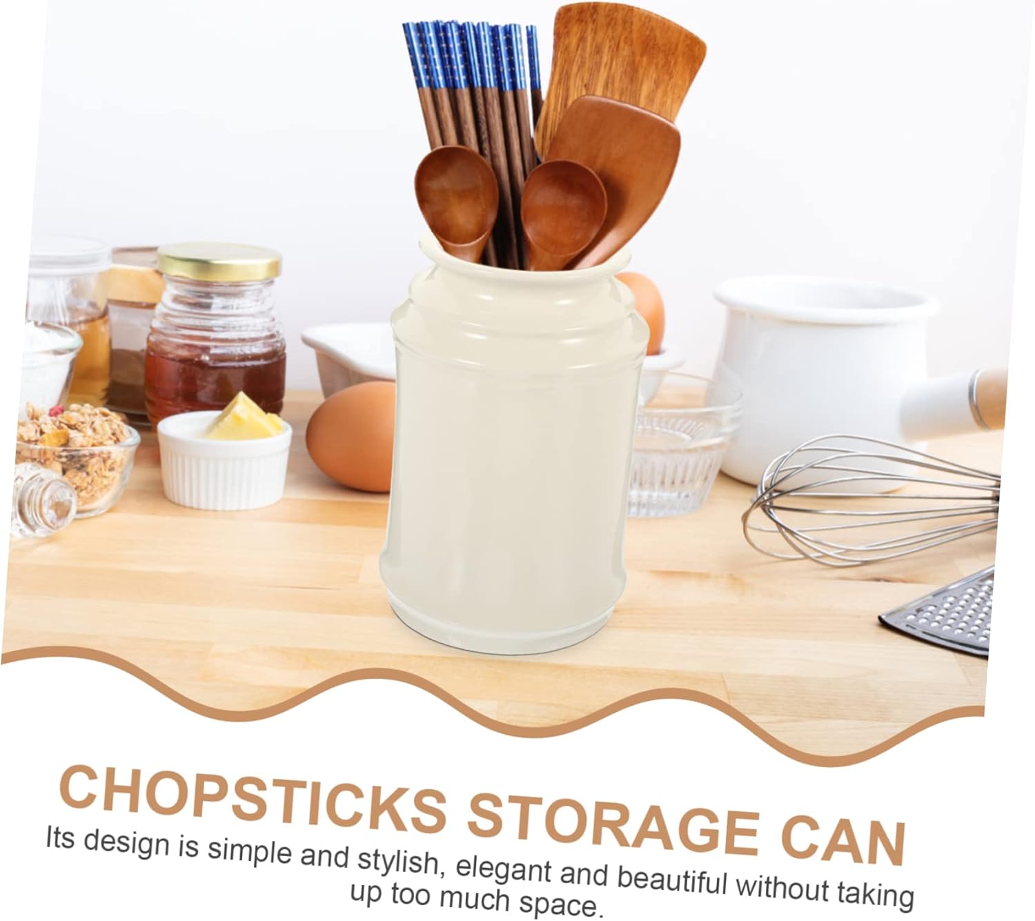 Alipis Cutlery Storage Jar Chopstick Holder Kitchen Canister Utensil Arrangement Basket Storage Containers